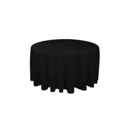 Nappe ronde 280 cm Noire