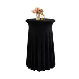 Housse de mange debout noire effet jupe