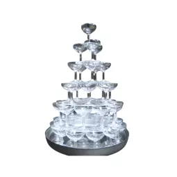 Cascade pour coupes à Champagne