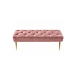 Banquette en velours rose